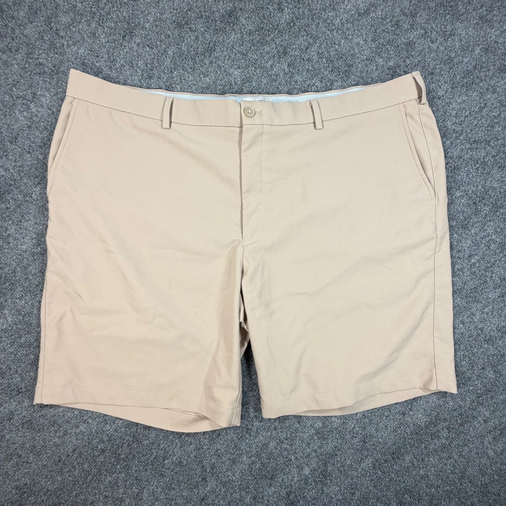 Peter Millar Salem Classic Fit Golf Shorts Mens 44 Tan Performance Stretch 0864